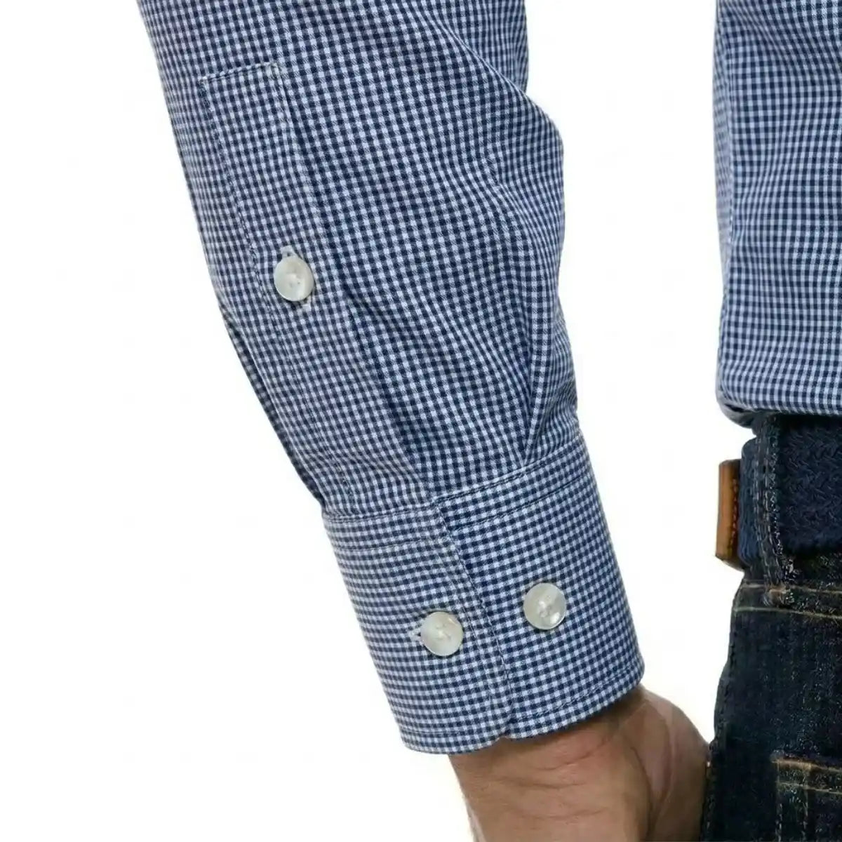 CHEMISE CARREAUX BLEU HOMME | MARINE - Chemise française