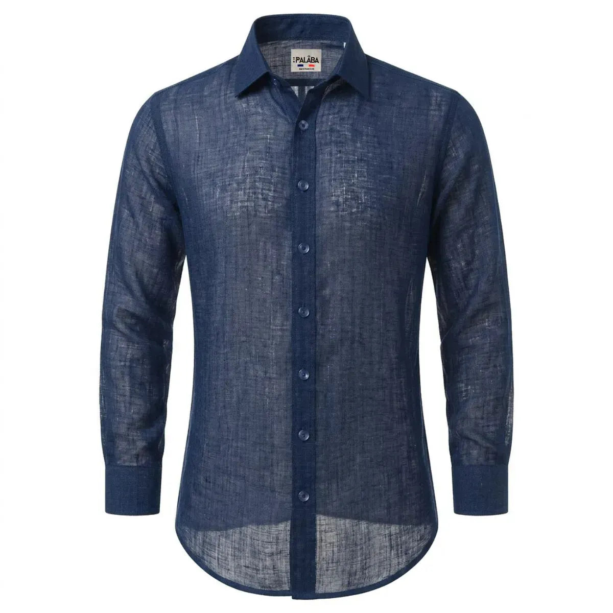 CHEMISE EN LIN BLEU | MARINE - Chemises françaises