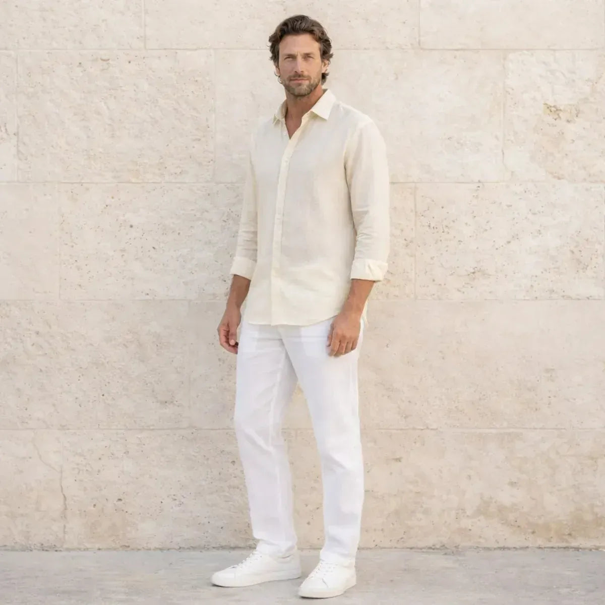 CHEMISE EN LIN ECRU | HOMME - Chemise française