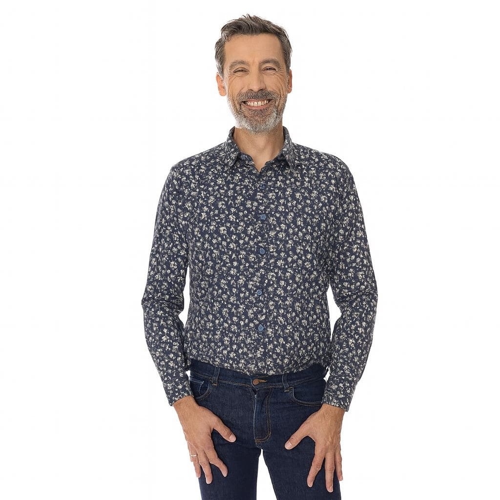 Chemise française à fleurs
