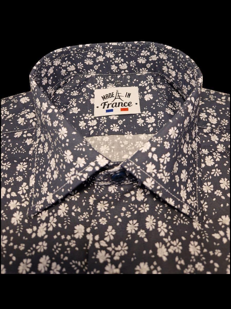 Chemise fleurs pour homme à manches longues
