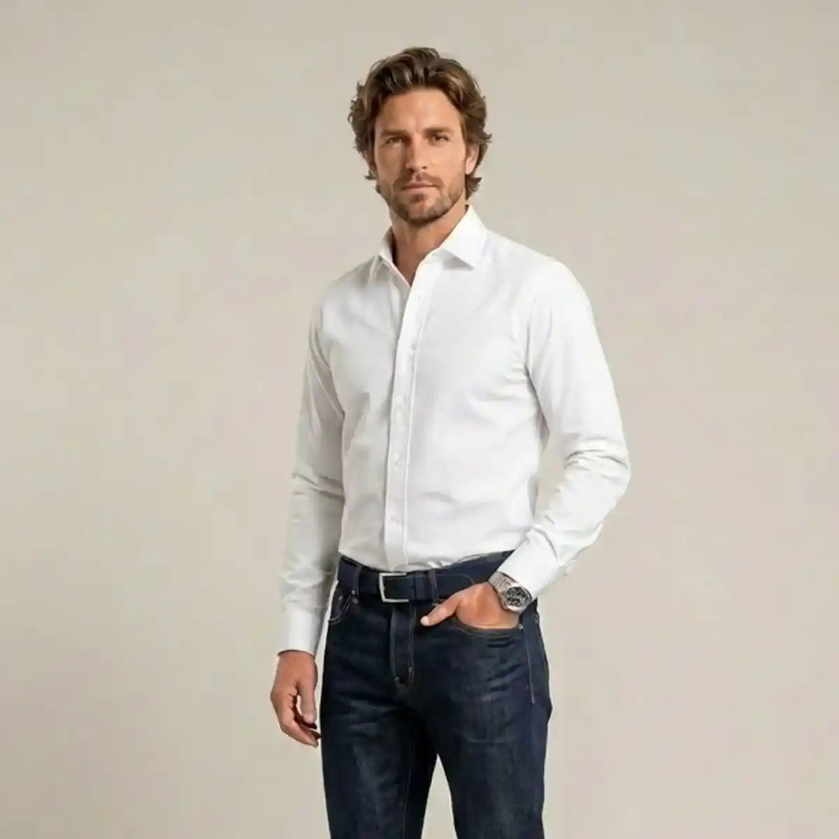 Chemise française blanche