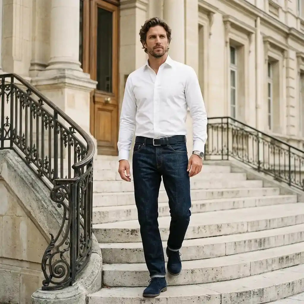 Chemise française blanche