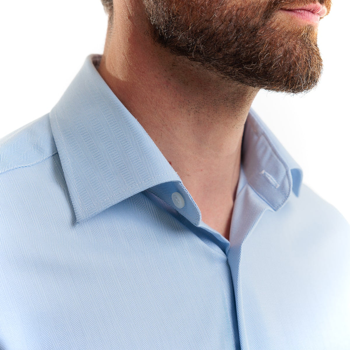 Chemise bleu pour homme à manches longues