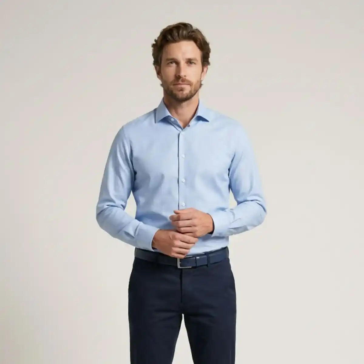 Chemise française bleu clair