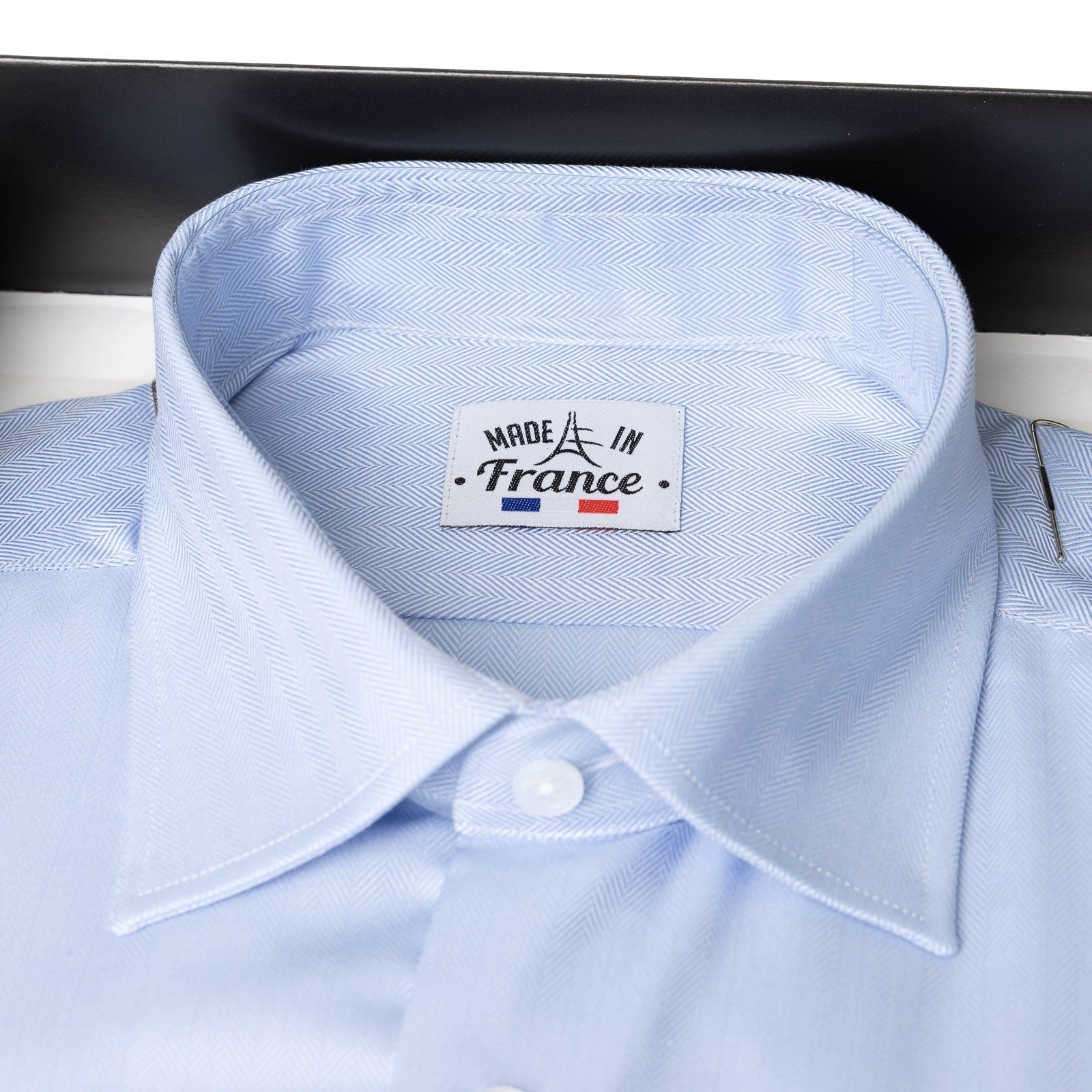 Chemise bleu pour homme à manches longues