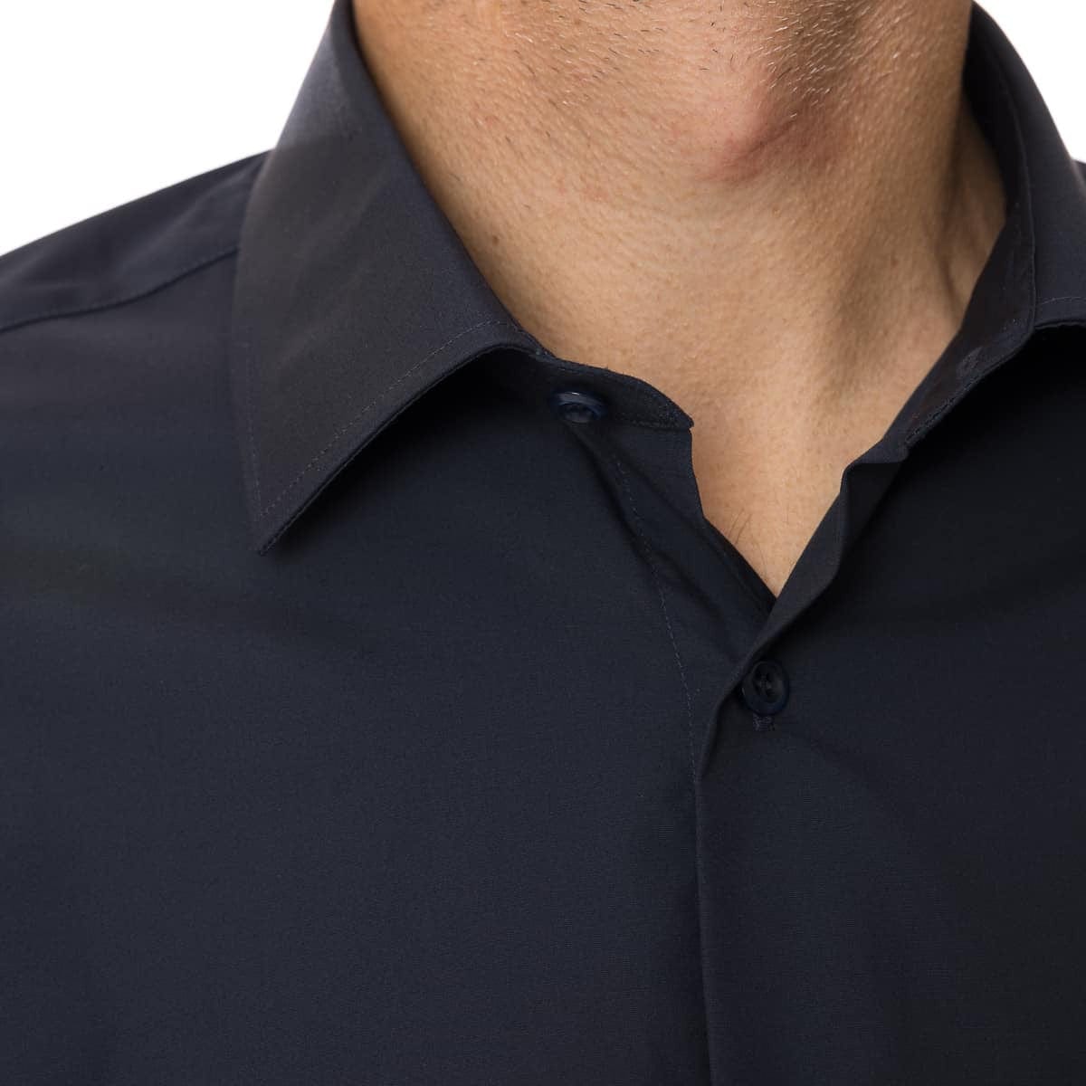 Chemise Bleu marine pour homme manche longue