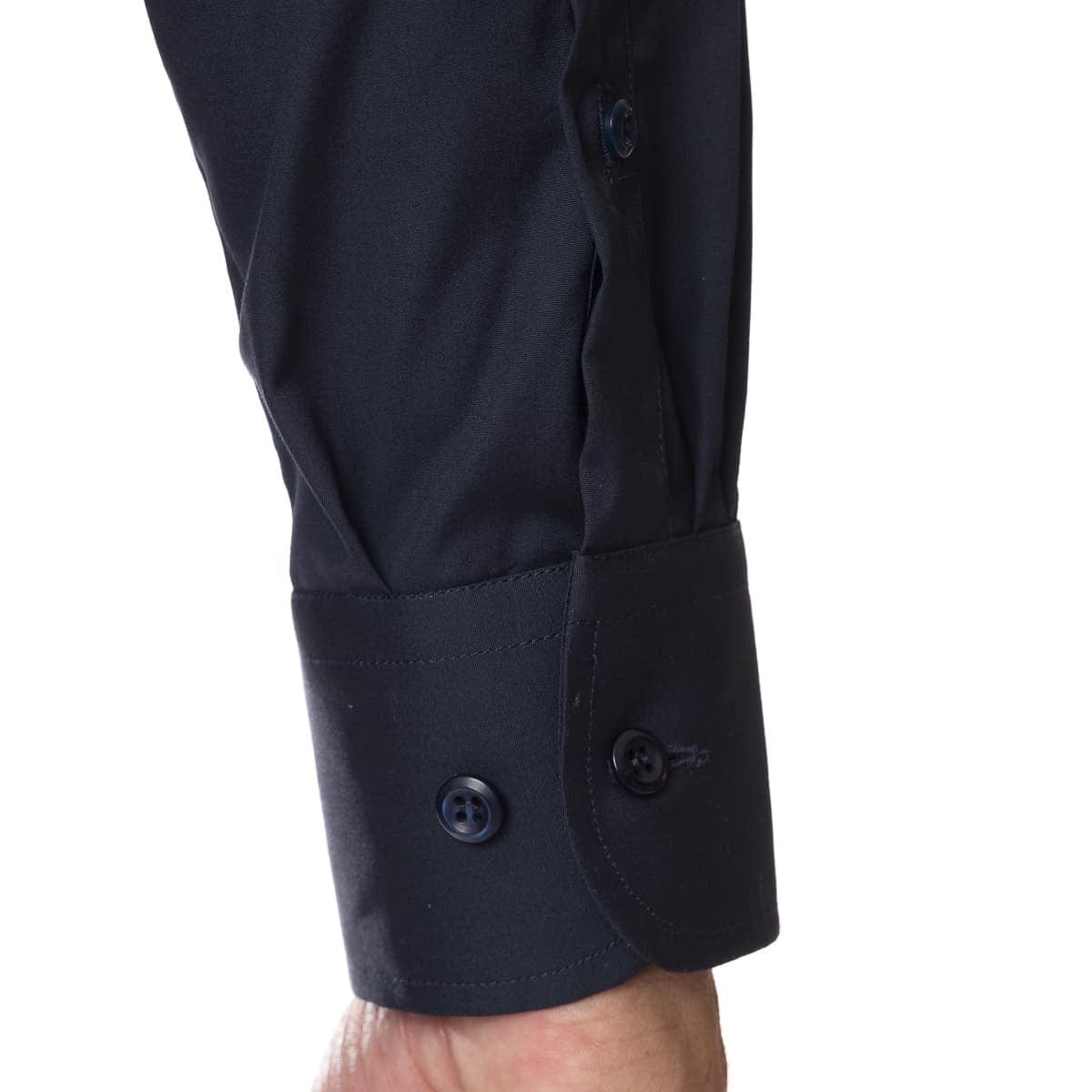 Chemise Bleu marine pour homme manche longue