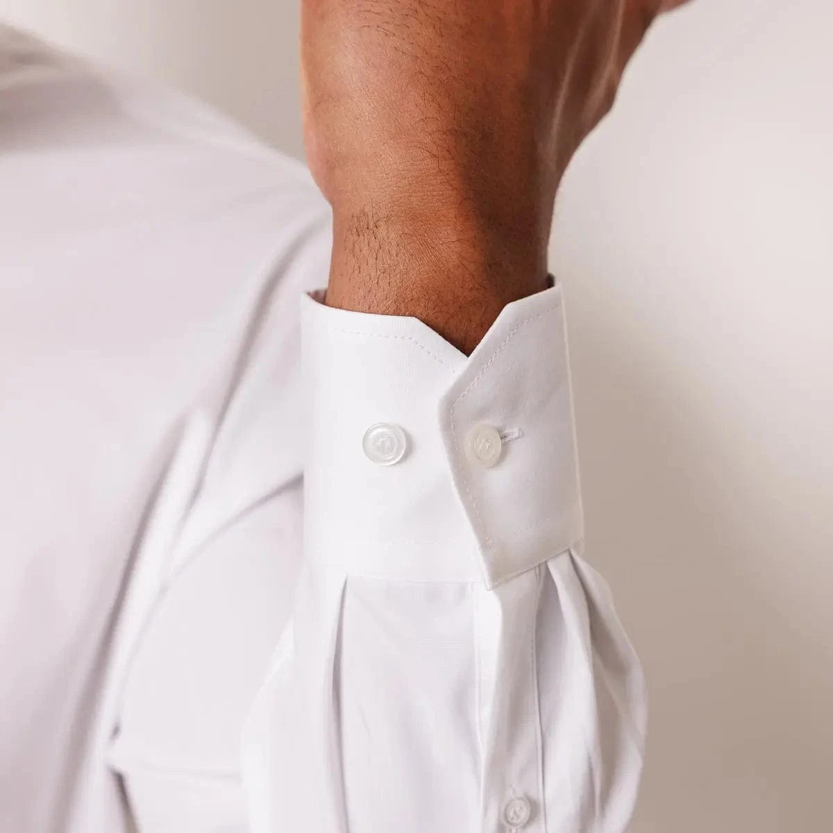 Chemise française col Mao blanche