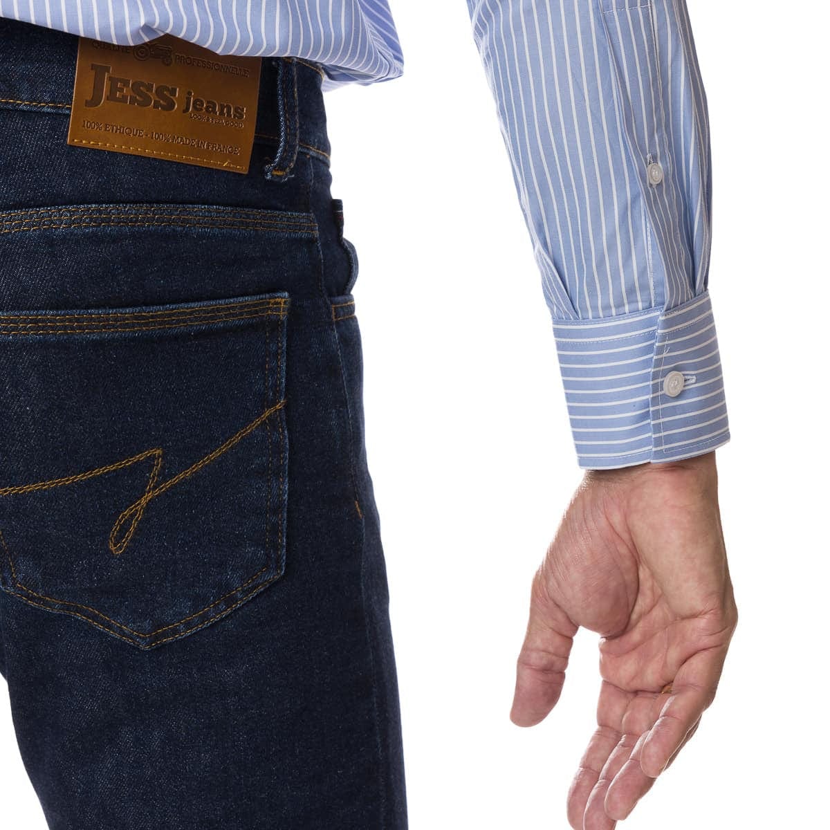 Chemise Rayée pour homme à manche longue