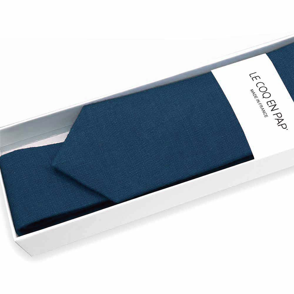 Cravate bleu marine pour homme en lin