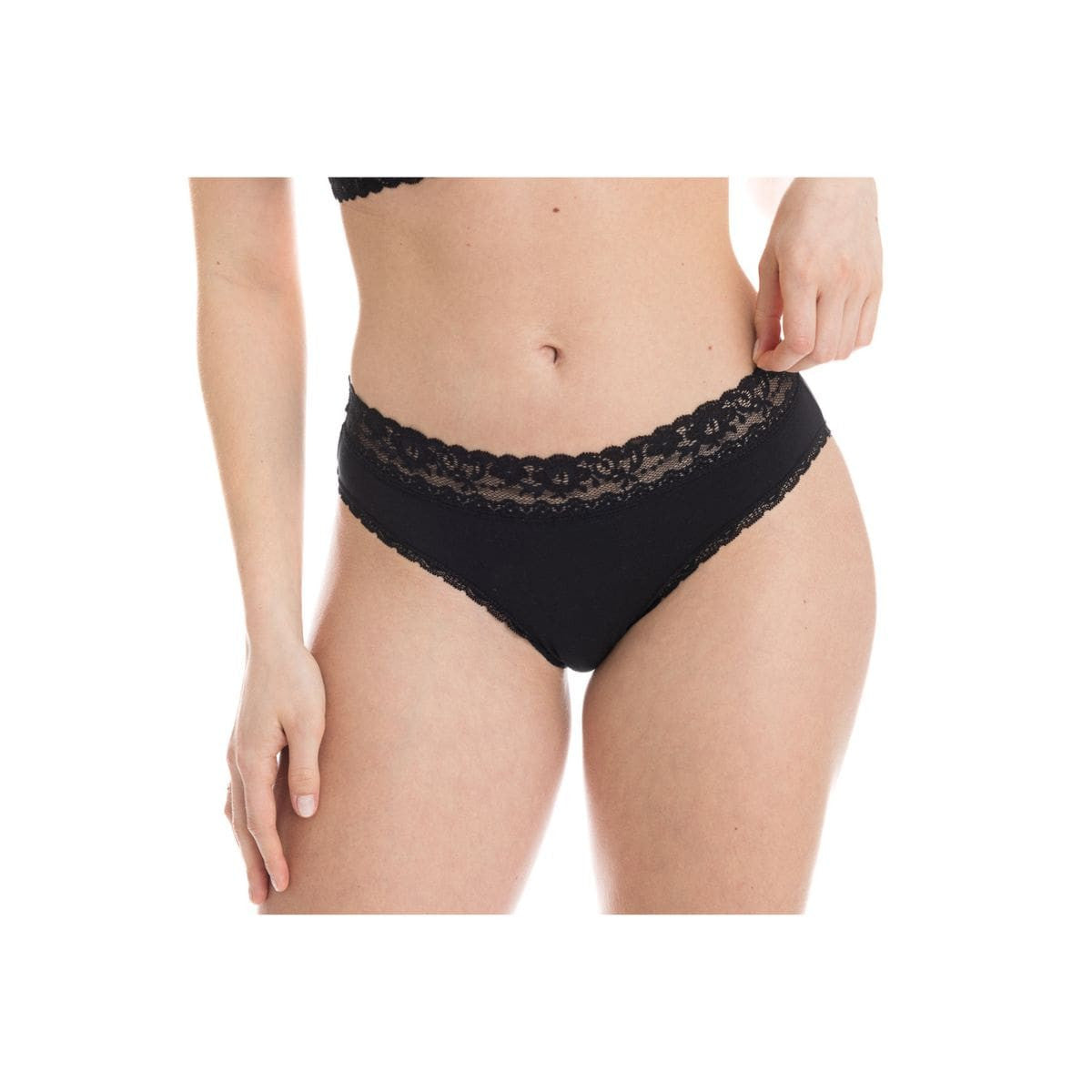 Sous vêtement coton -Culotte dentelle noir