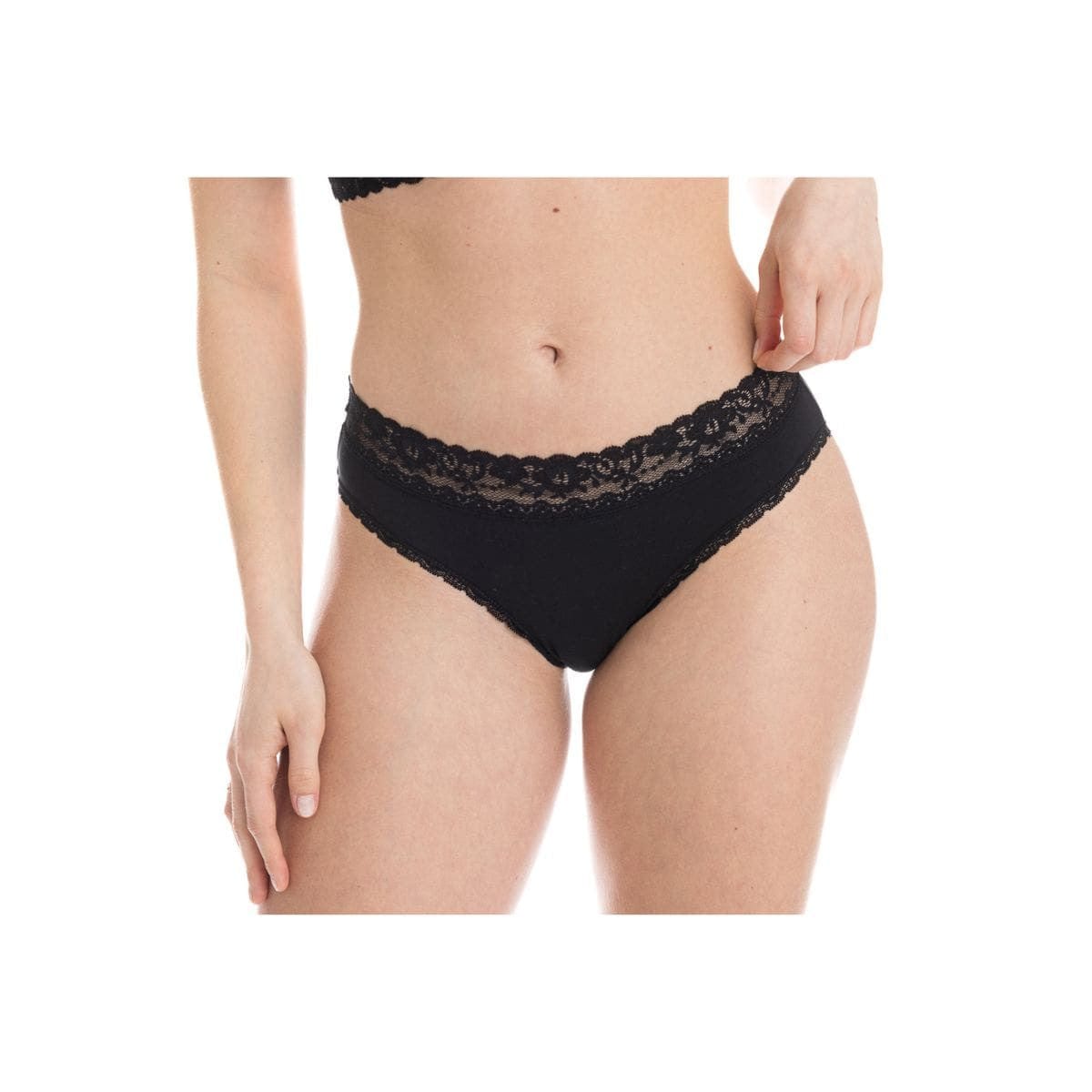 Sous vêtement coton -Culotte dentelle noir