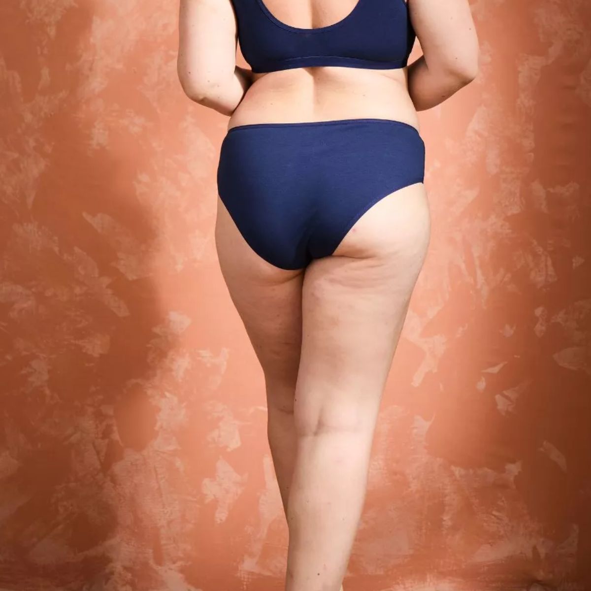 Culotte taille haute Marine