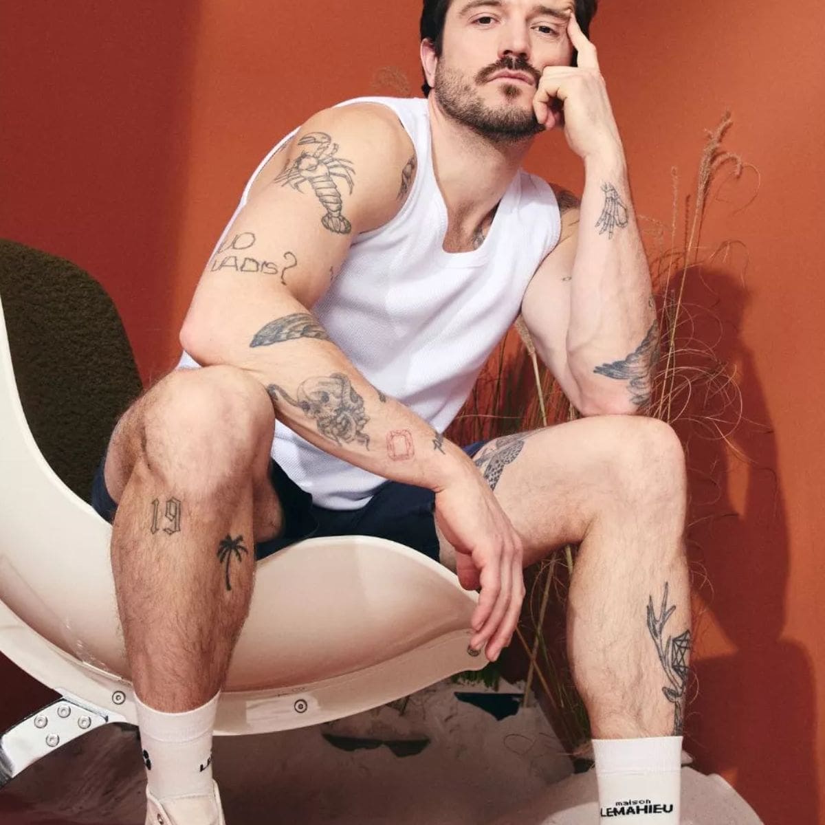 Débardeur Blanc homme côte 2x2