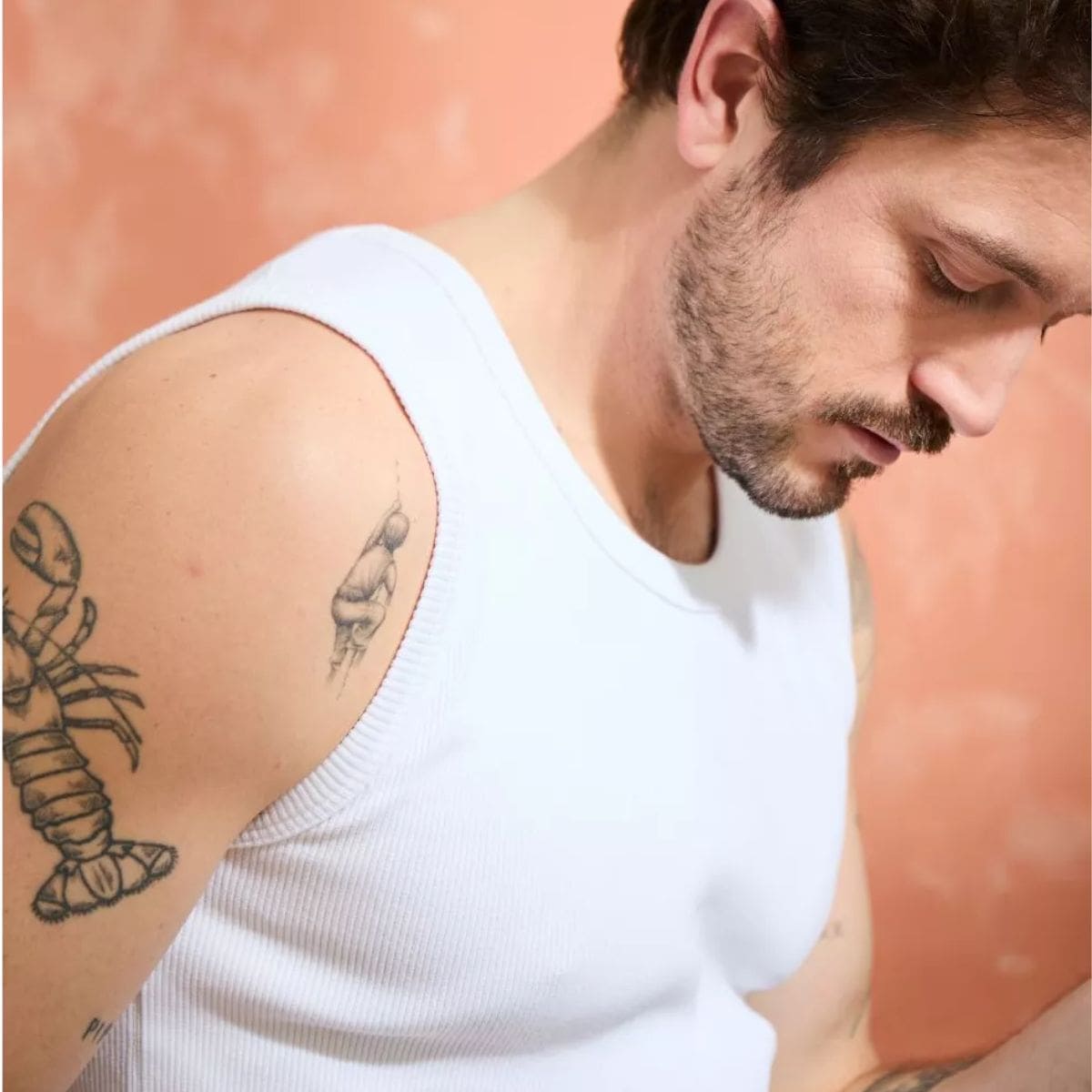 Débardeur Blanc homme côte 2x2