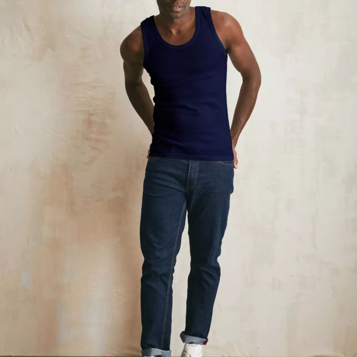 débardeur homme Bleu Marine coton bio