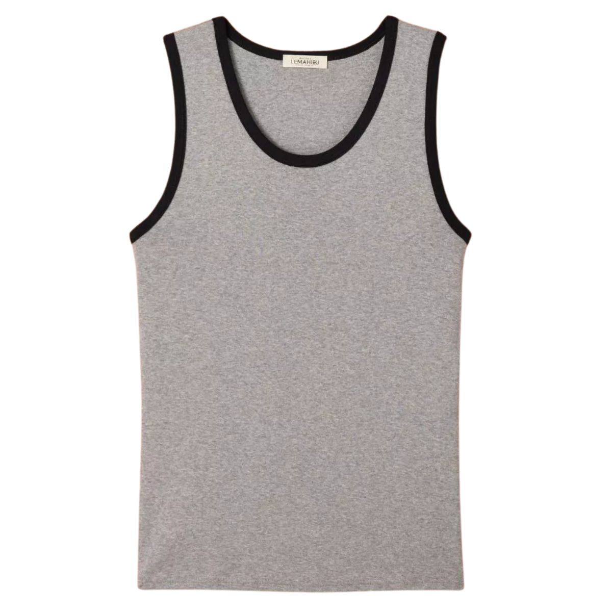 débardeur homme gris coton bio