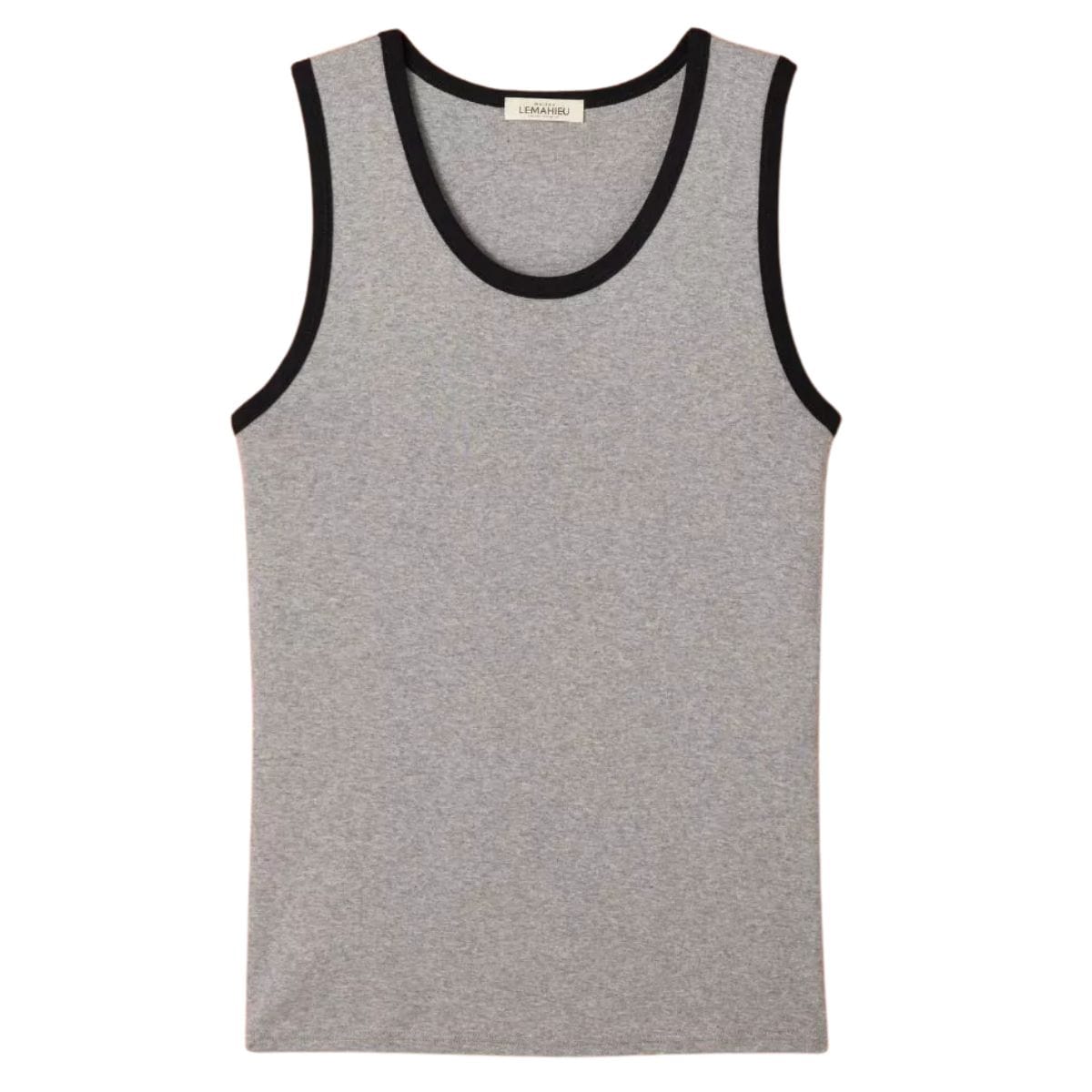 débardeur homme gris coton bio