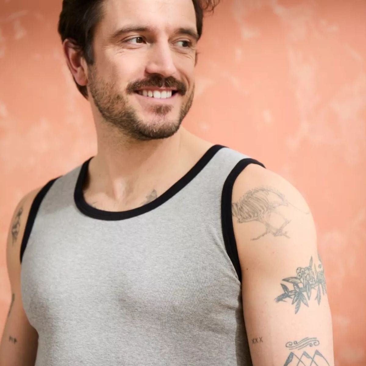 débardeur homme gris coton bio