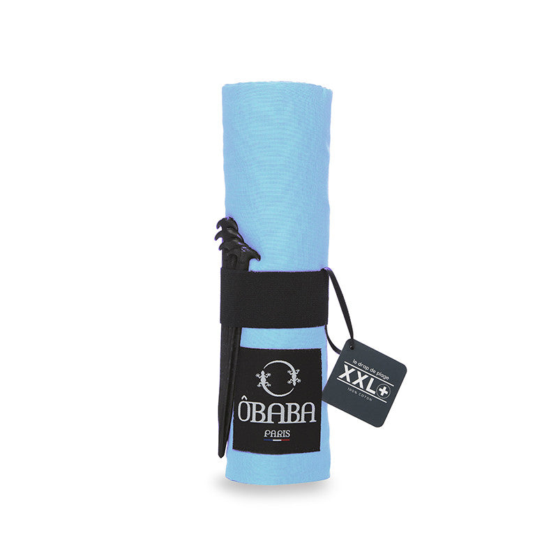 Drap de plage FAMILLE Bleu clair 230x215