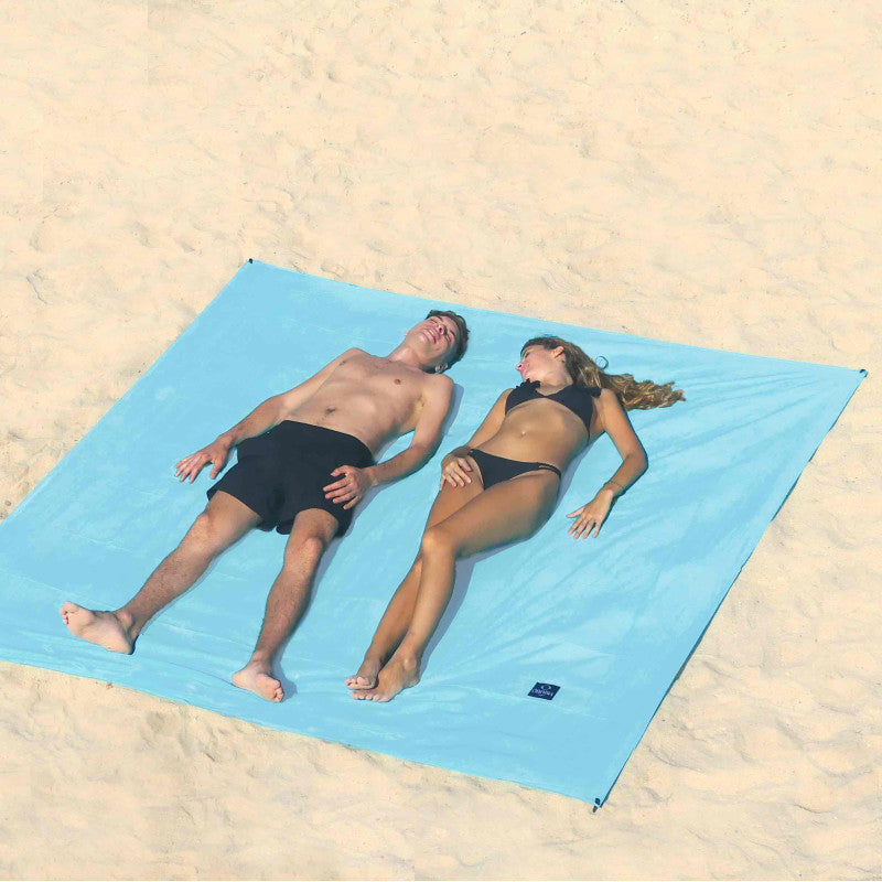 Drap de plage FAMILLE Bleu clair 230x215