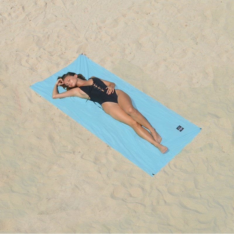 Drap de plage solo Bleu clair