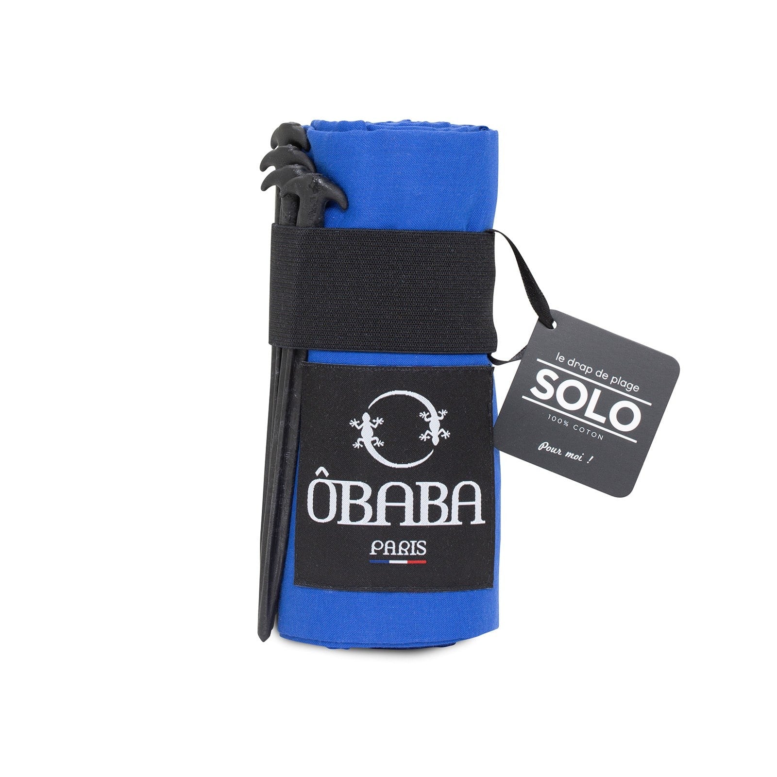 Drap de plage solo bleu outremer