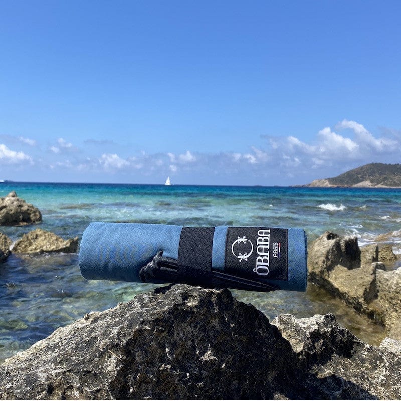 Drap de plage solo bleu pétrole