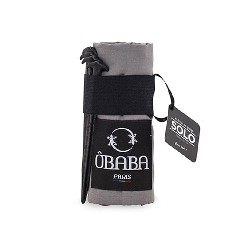 Drap de plage solo gris