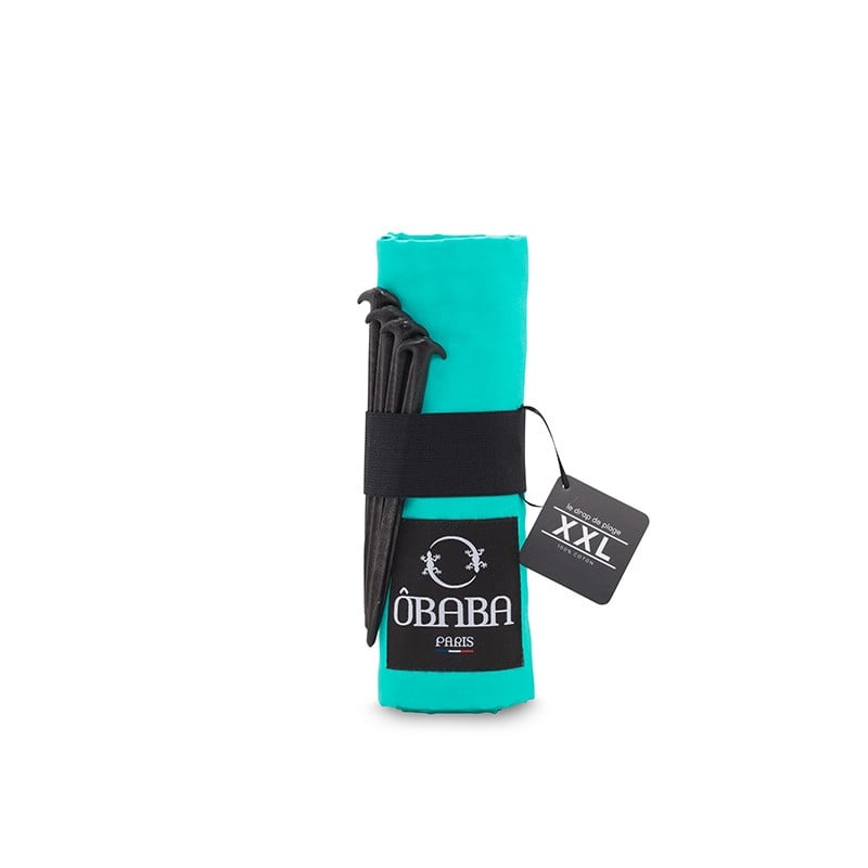 Drap de plage XXL 160x215 - Turquoise