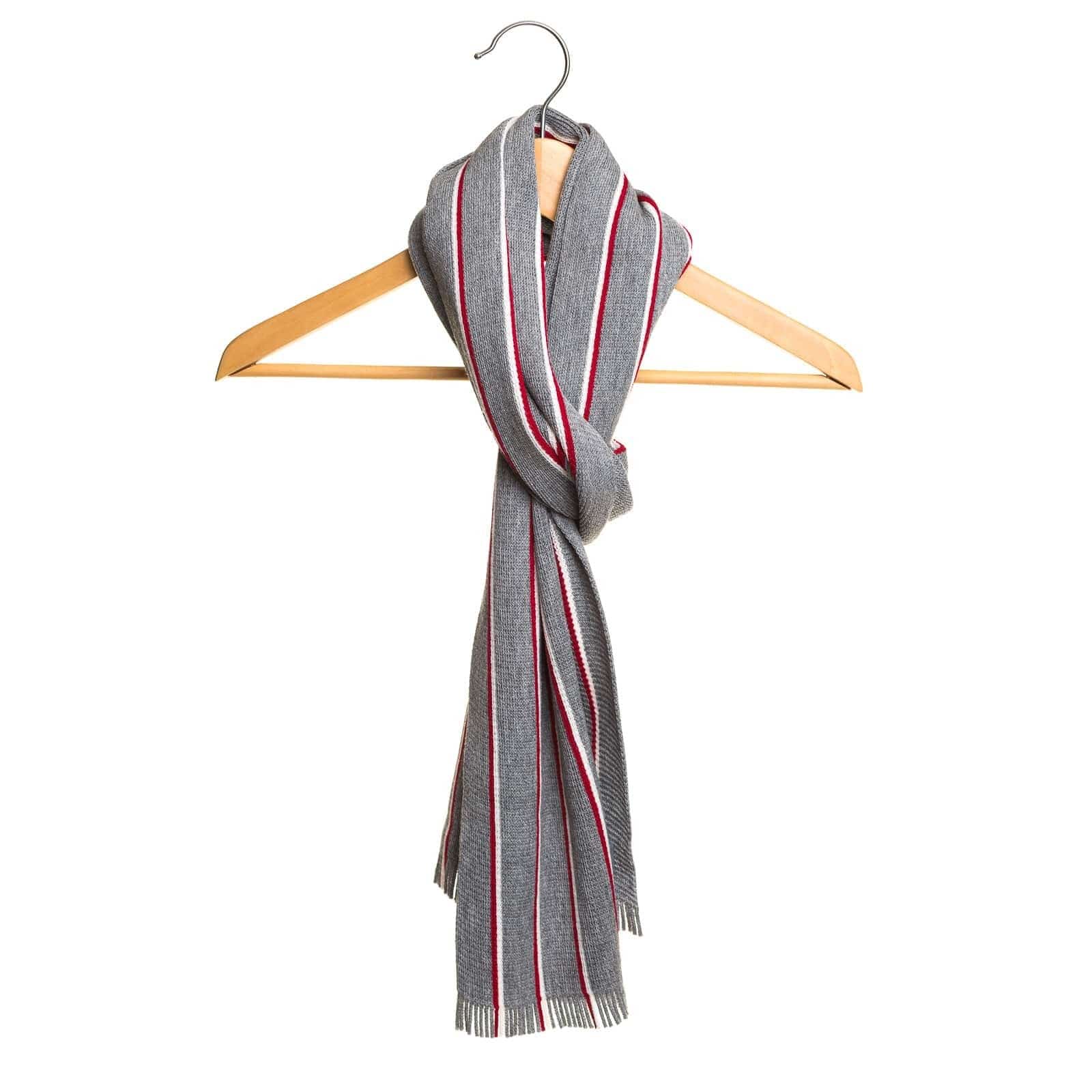 Echarpe homme bleu marine en laine