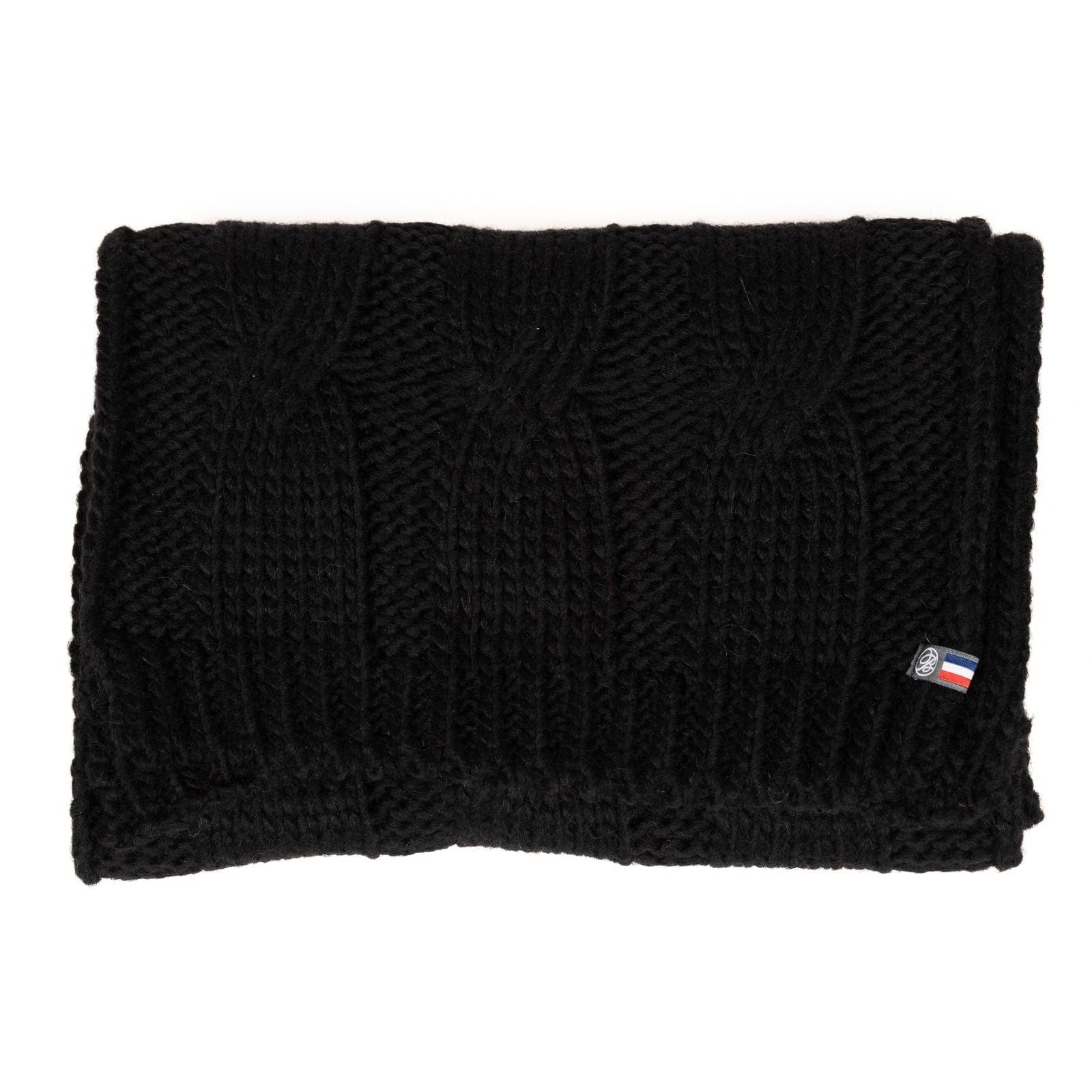 Echarpe noire femme en laine