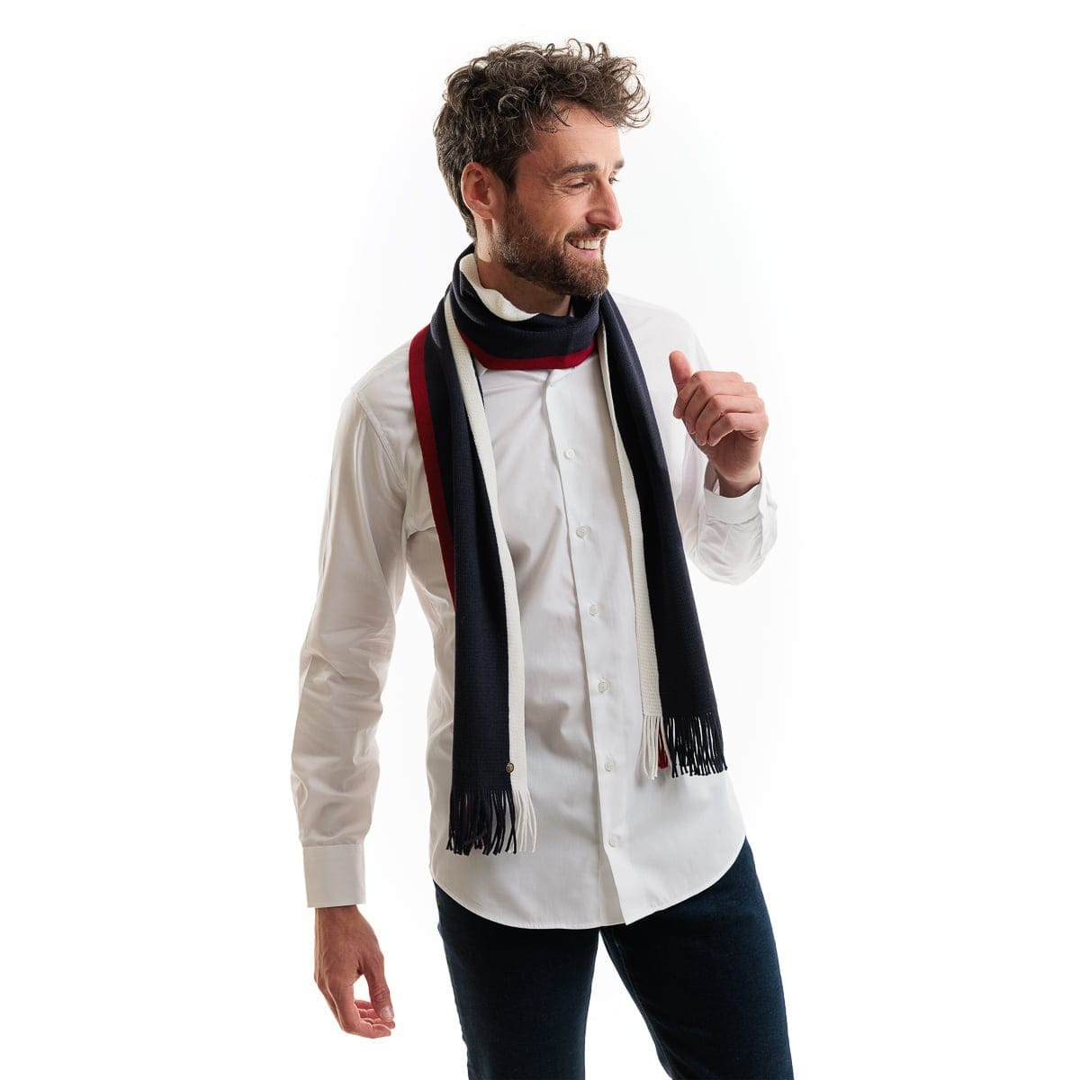 Echarpes pour homme bleu marine