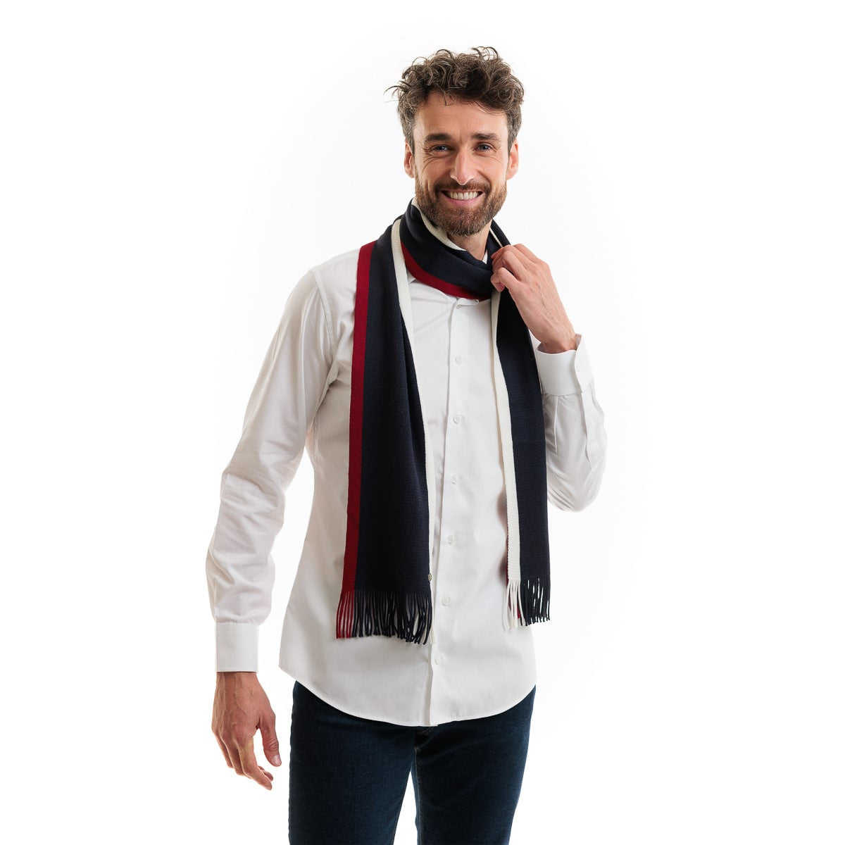 Echarpes pour homme bleu marine