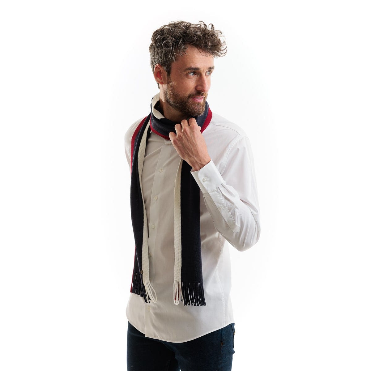 Echarpes pour homme bleu marine