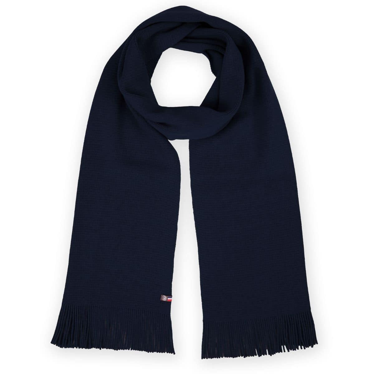 Echarpe pour homme bleu marine en laine
