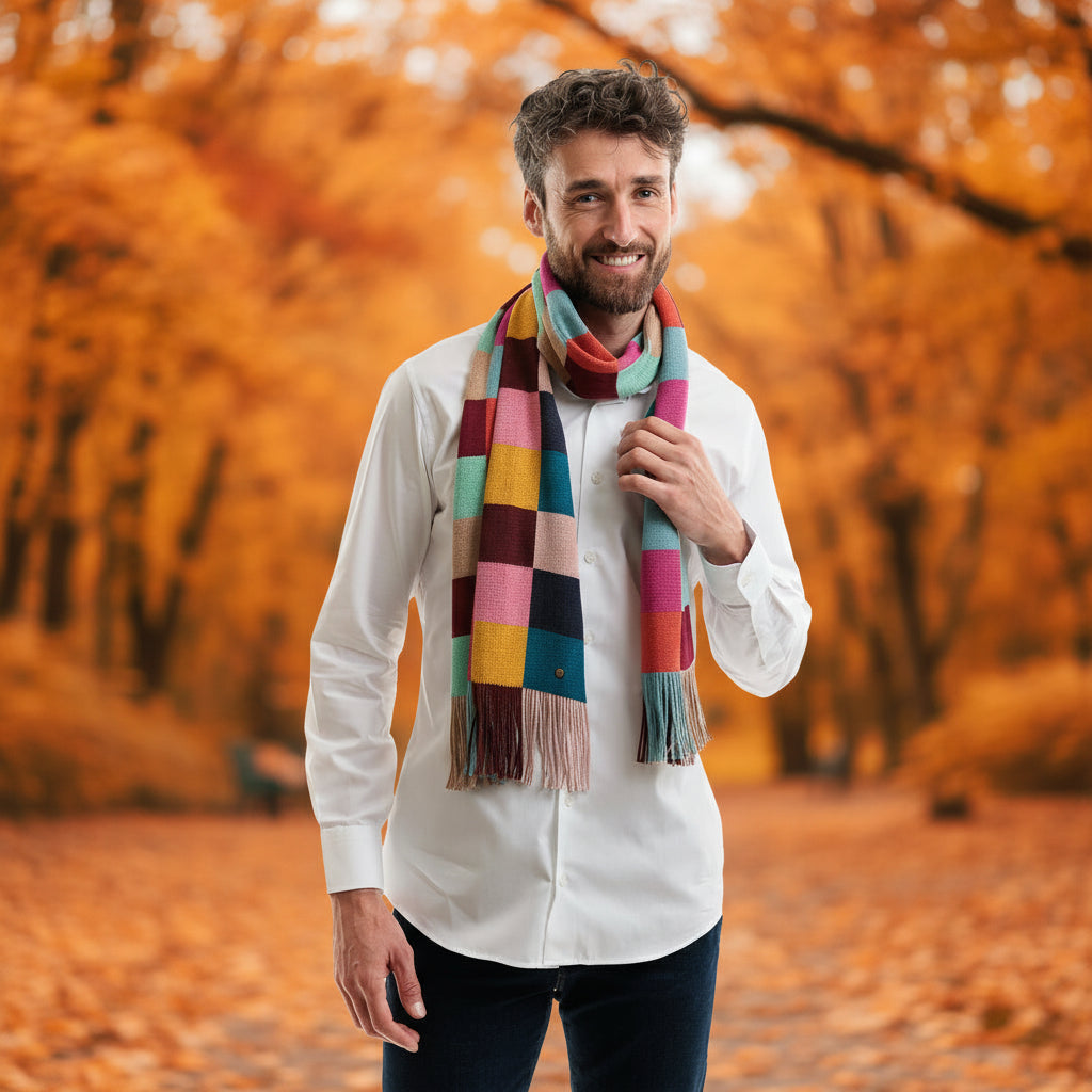 Echarpe multicolore
