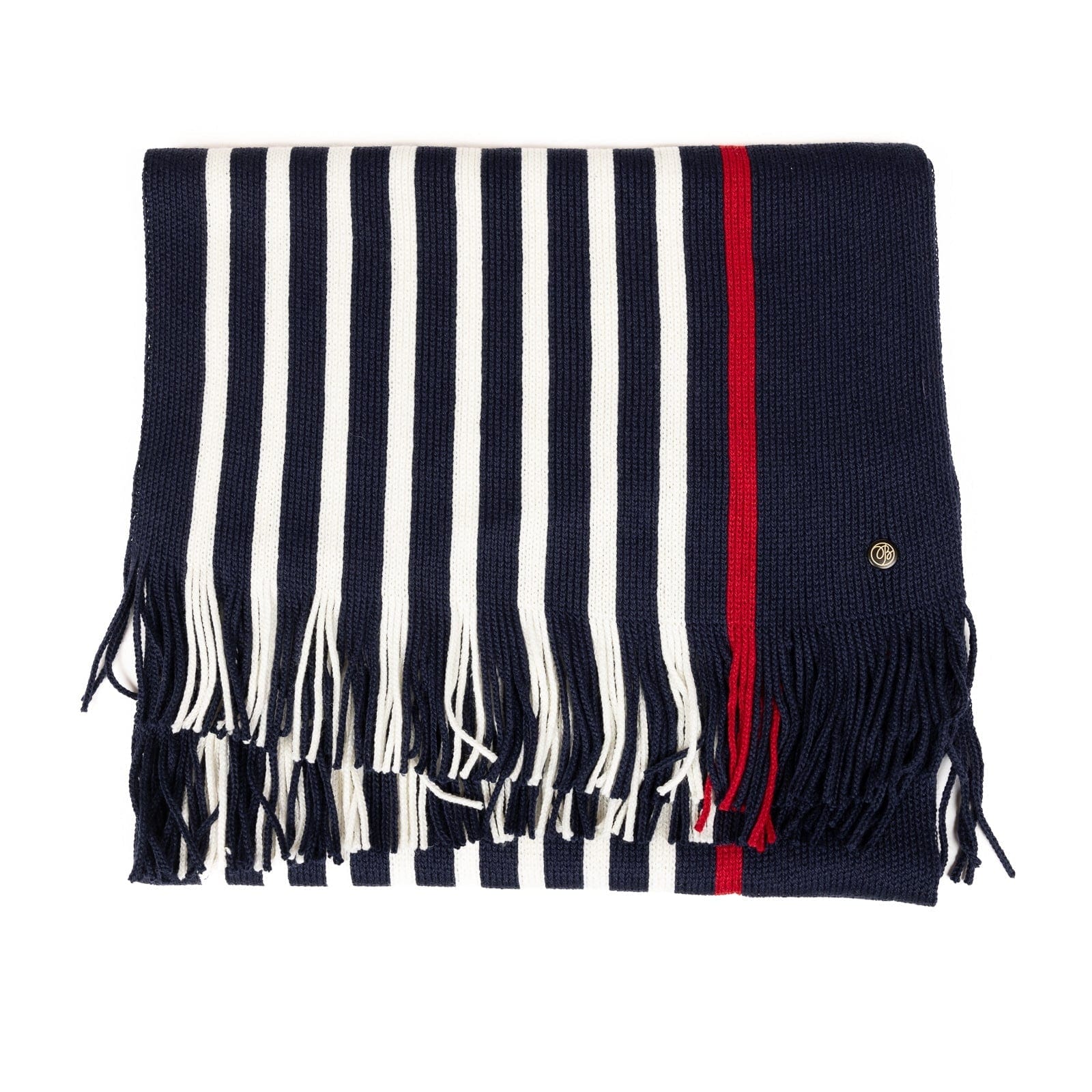 Echarpe laine homme bleu marine