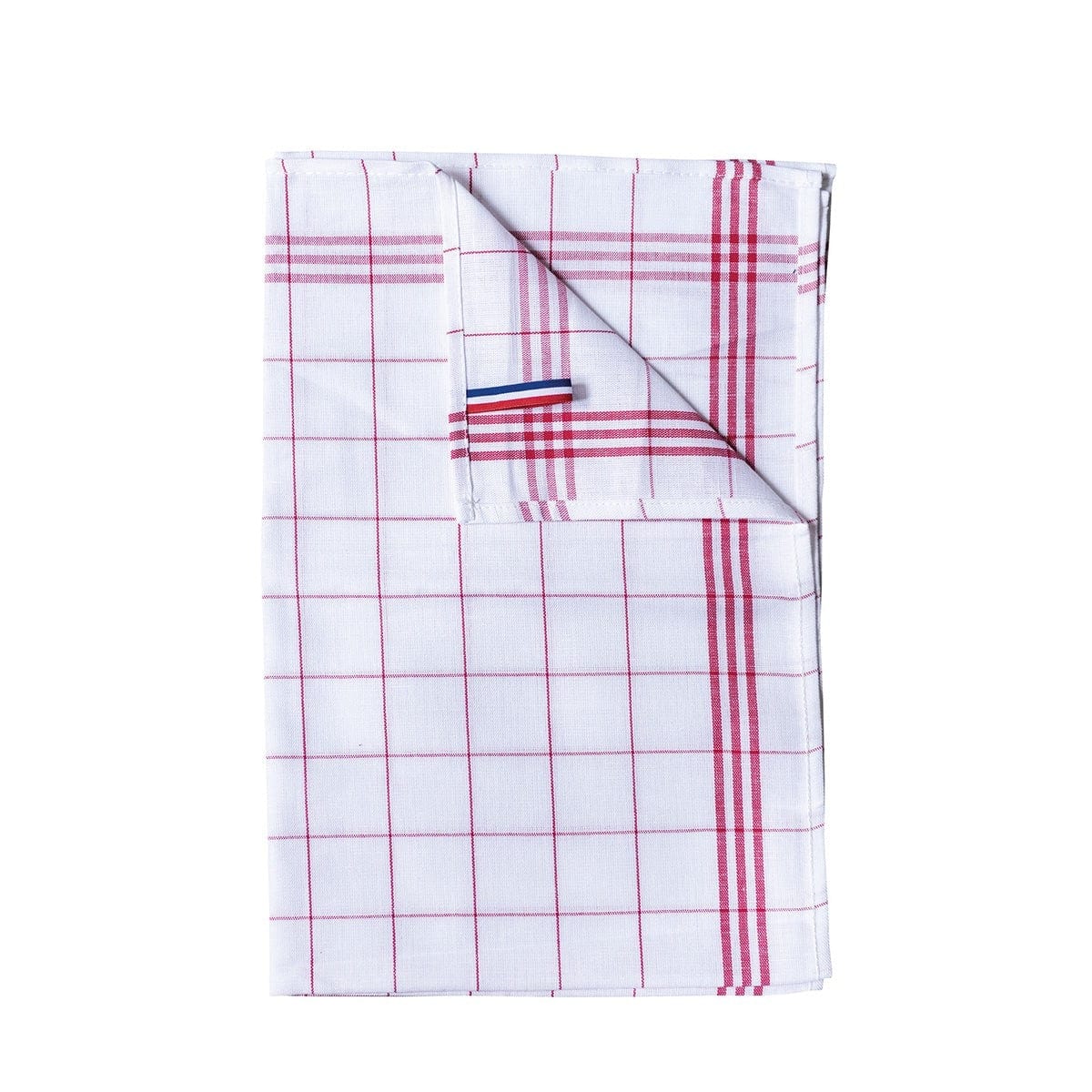 Essuie-verres à carreaux rouge