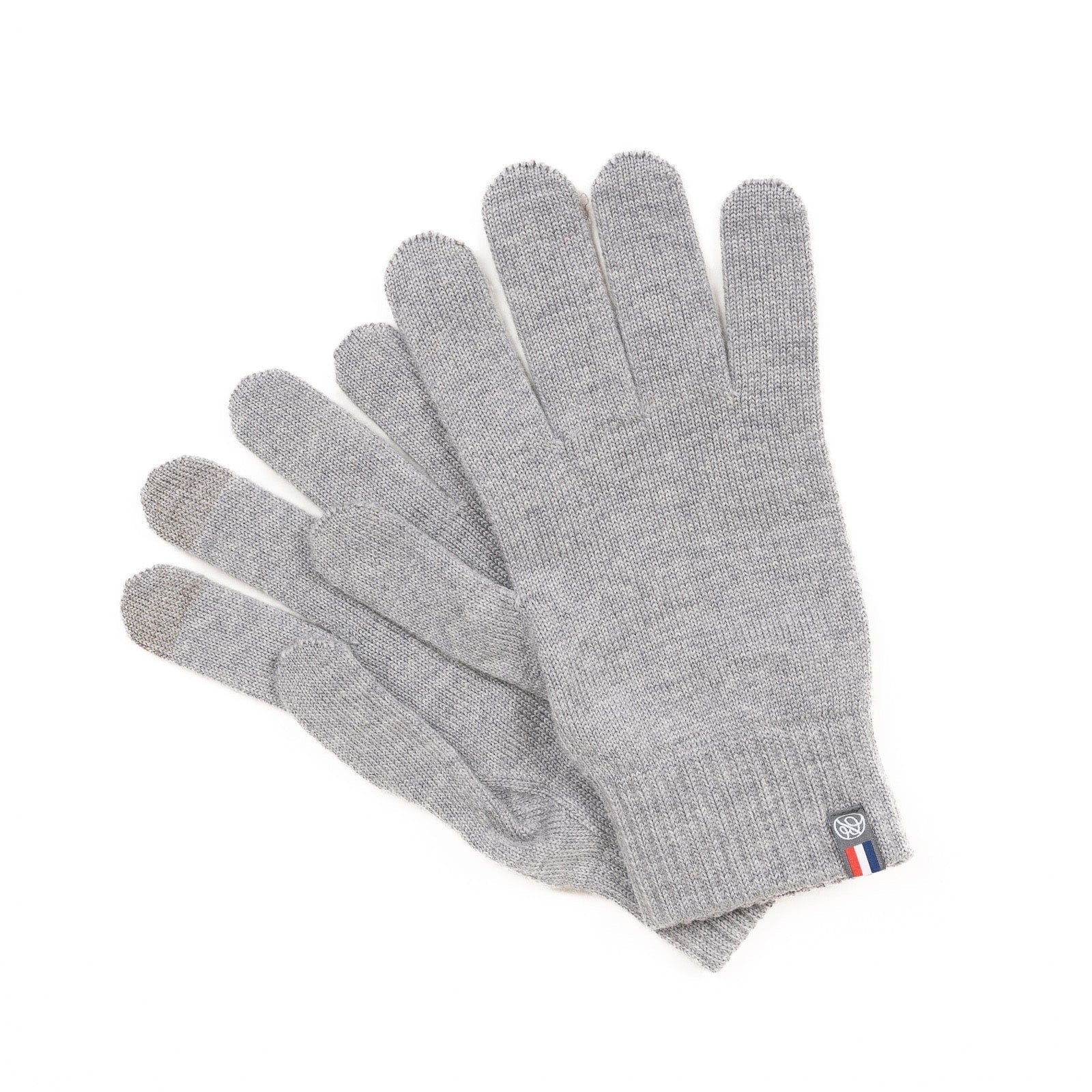 Gant tactile homme en laine gris