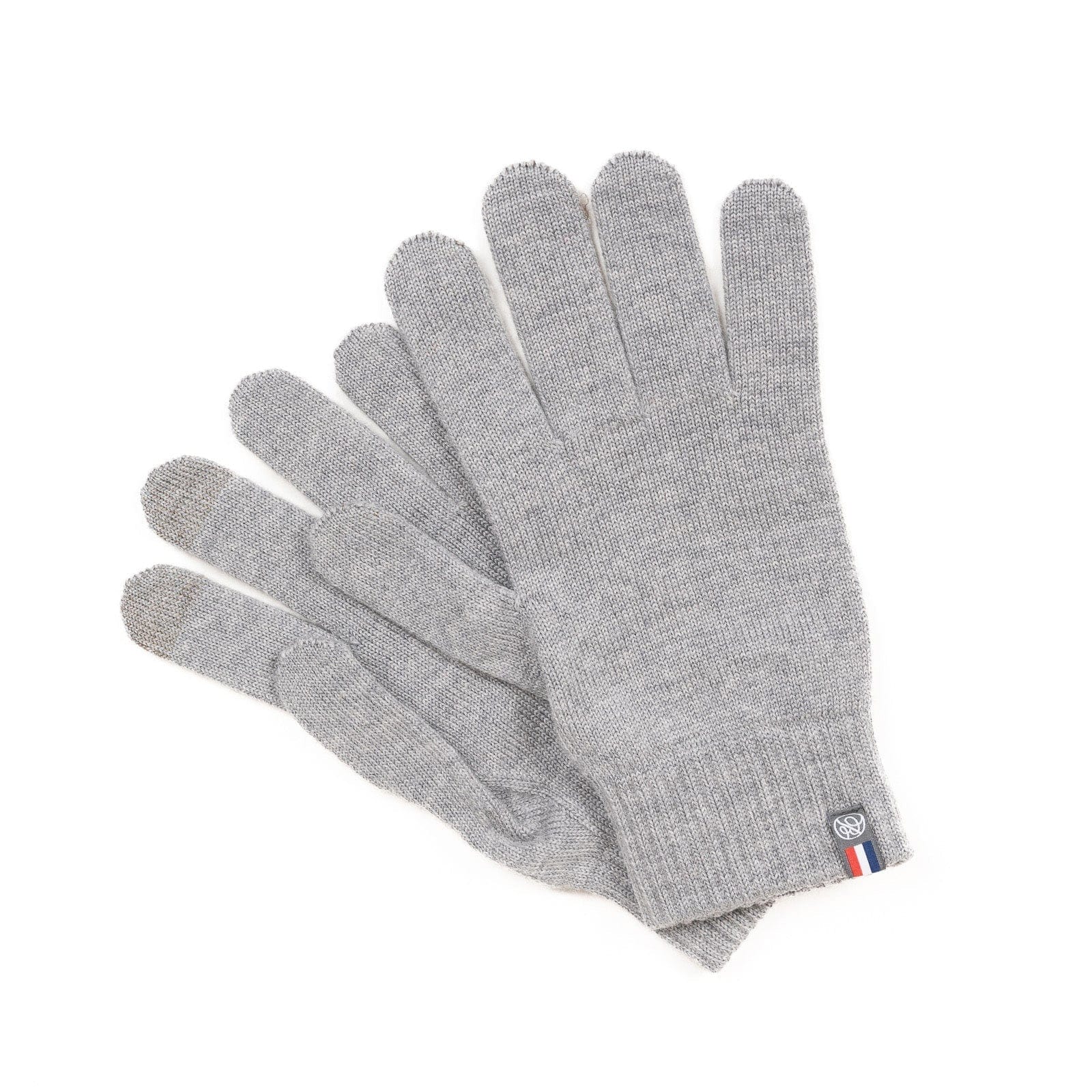 Gant tactile homme en laine gris