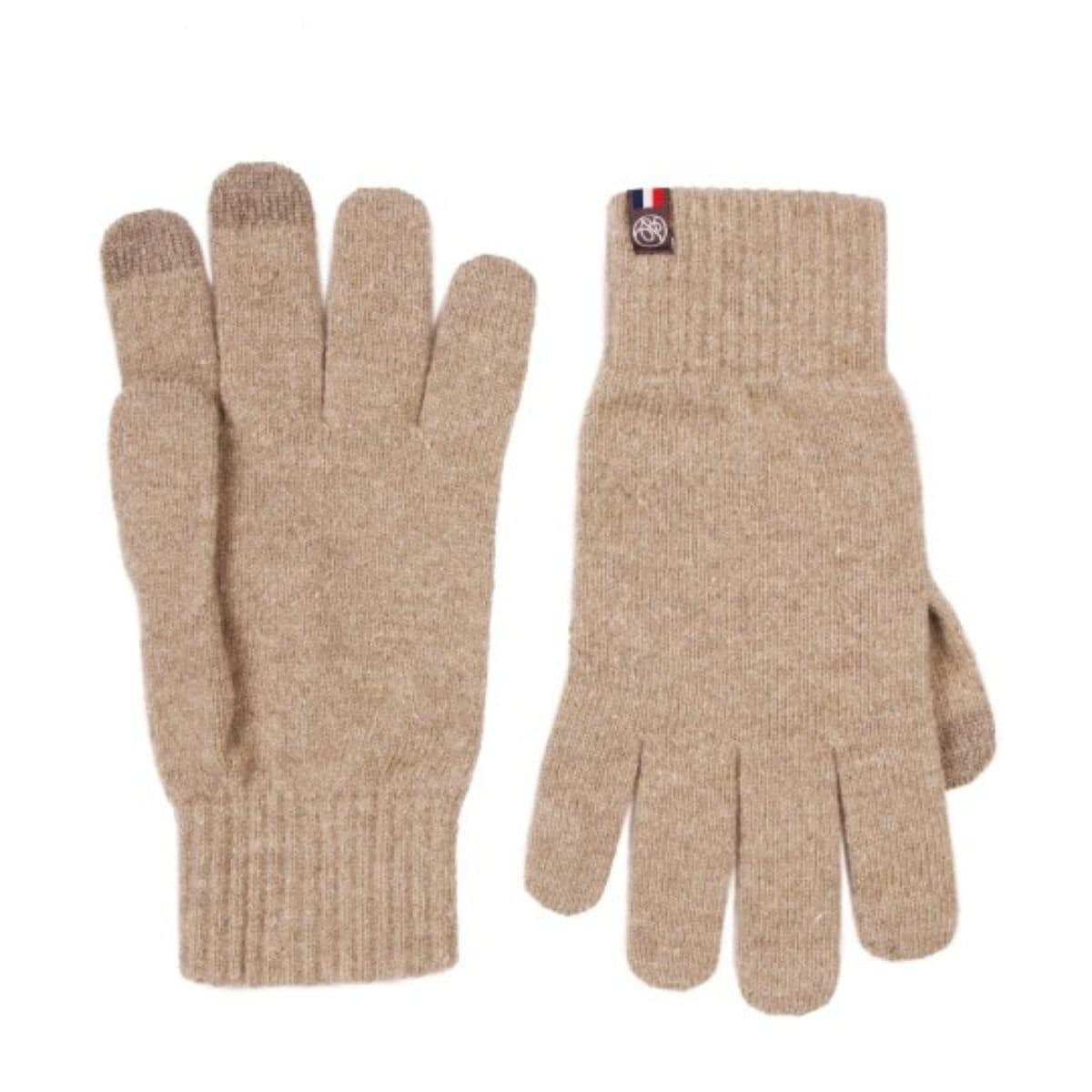 Gants femme Beige en laine et acrylique