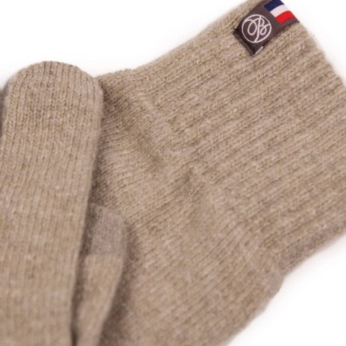 Gants femme Beige en laine et acrylique