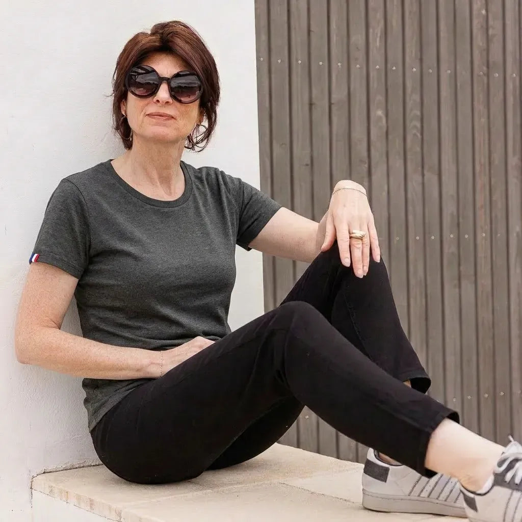 T-shirt femme Anthracite | PALABA TEMP