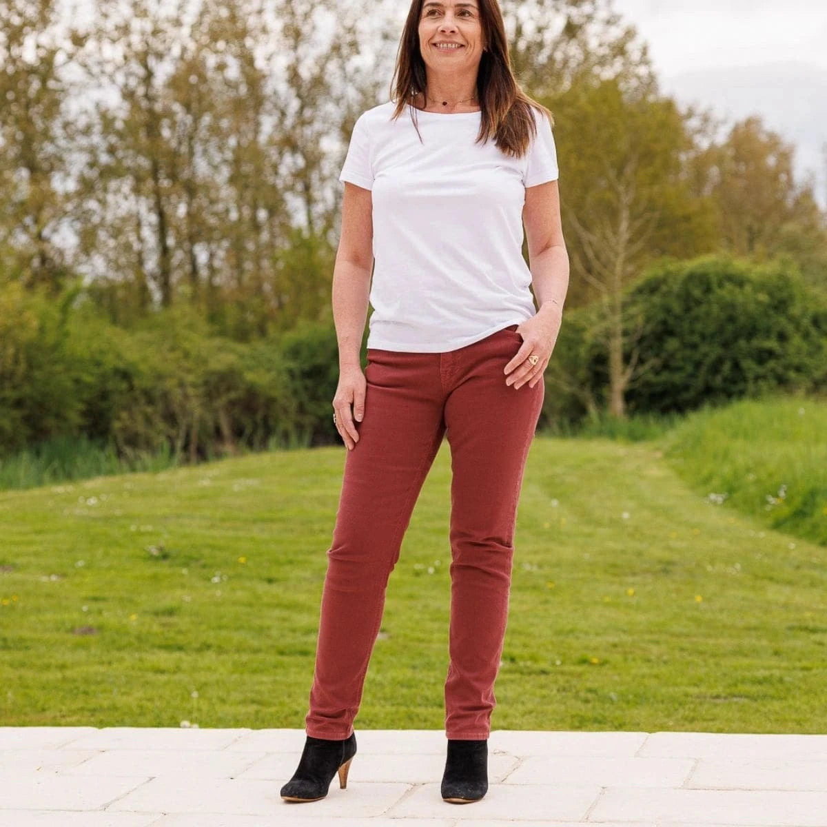 Jean français Bordeaux femme