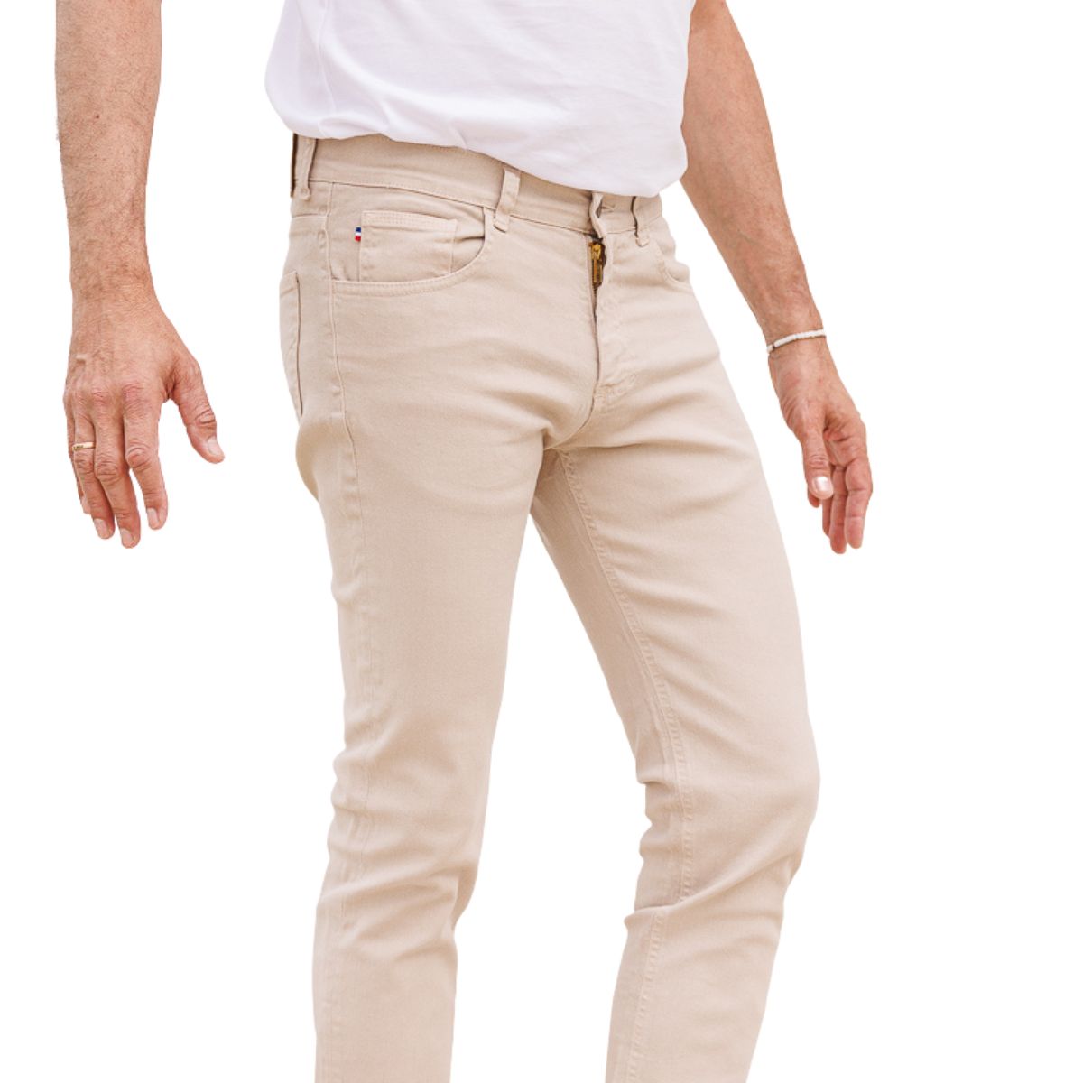 Jean français beige Homme