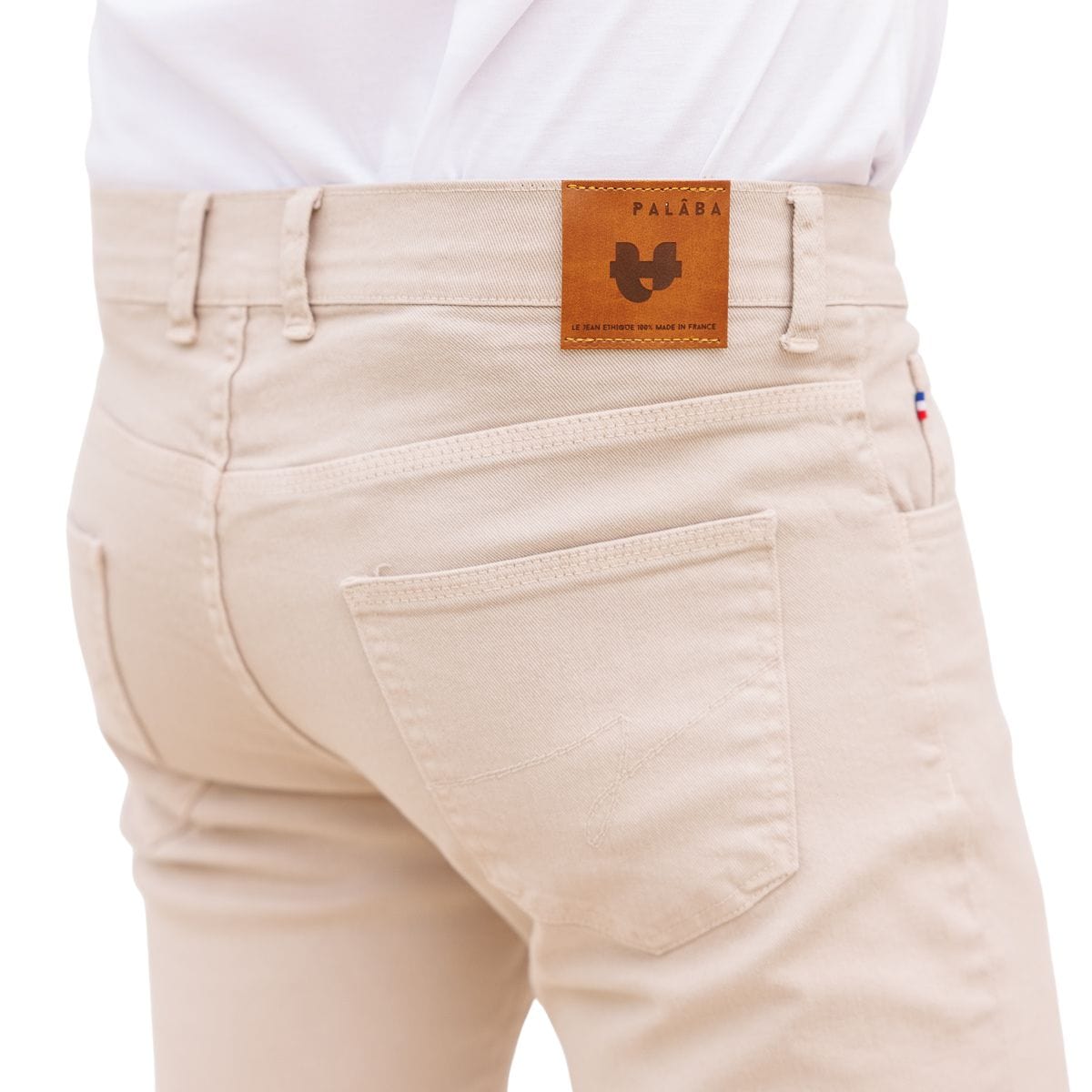 Jean français beige Homme