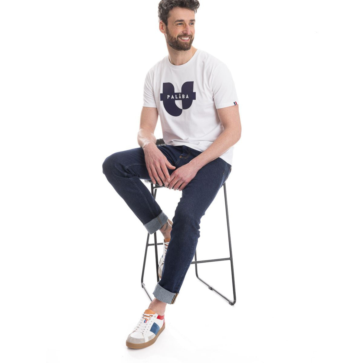 Jean bleu homme coupe droite