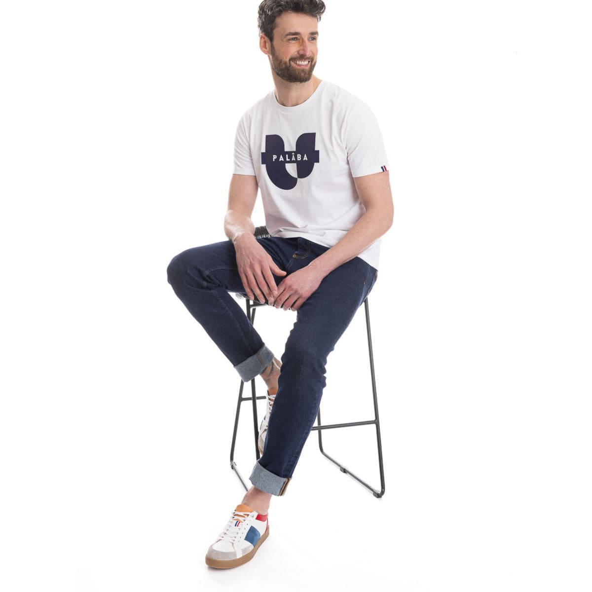 Jean bleu homme coupe droite